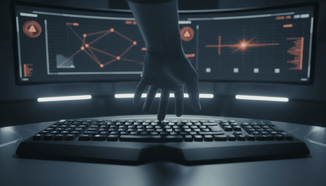 Hands at keyboard during security operations